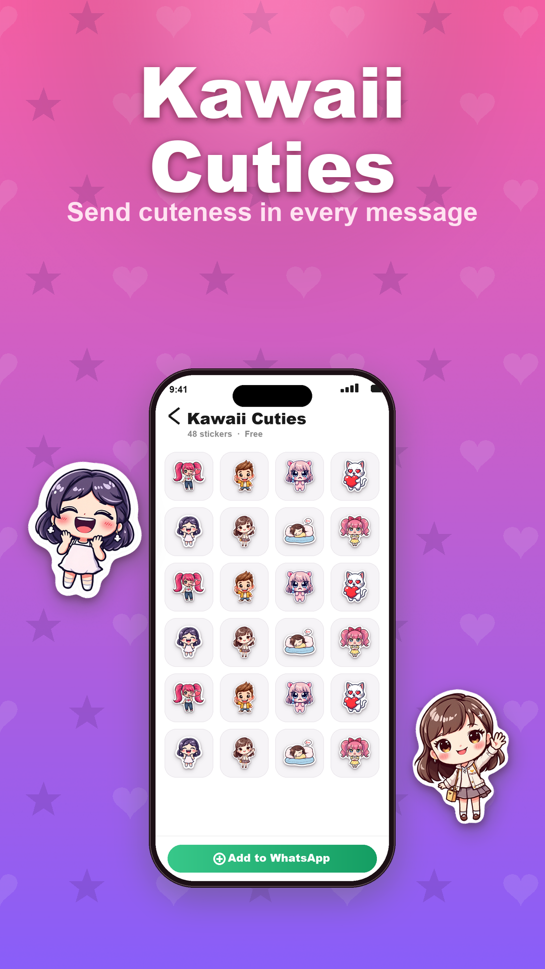 Kawaii cuties sticker collection